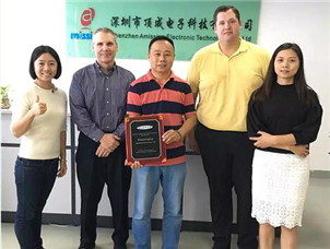 美国客户来访深圳顶成工厂